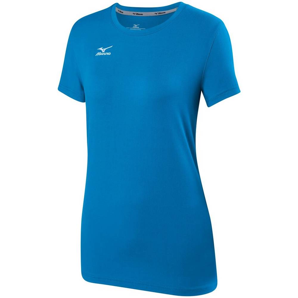 Camiseta Mizuno Voleibol Attack 2.0 - Mulher - Azuis - TBGOR4728